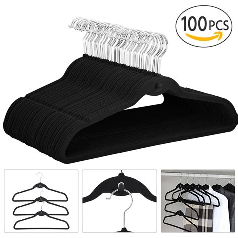 velvet hangers walmart|100 pc black velvet hangers.